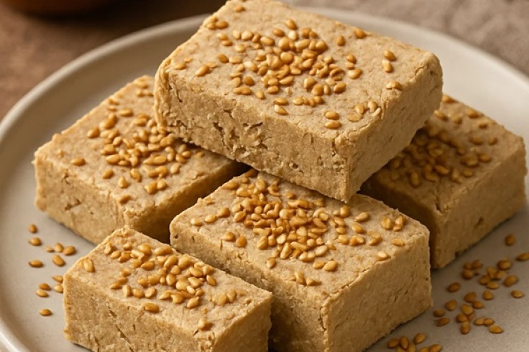 مواد لازم و طرز تهیه حلوا کنجدی